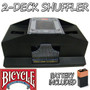 2 Deck Bicycle Playing Card Shuffler W/ Batteries GUSP-403.Free-10