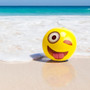 12" Emoji Beach Balls, Pack Of 12 SBEA-105