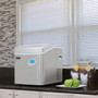 IMC-491DC Portable Ice Maker With 49Lb Capacity Stainless Steel With Water Connection