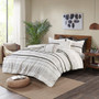Nea Cotton Printed Duvet Cover Set With Trims - King/Cal King II12-1133