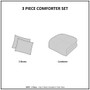 Gia Back Print Long Fur Comforter Mini Set - Full/Queen MP10-7238