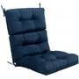 22" X 44" Tufted Outdoor Patio Chair Seating Pad-Blue (HW67216BL)