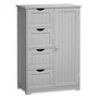 Standing Indoor Wooden Cabinet With 4 Drawers-Gray (HW65930GR)