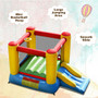 Kids Inflatable Bounce House With Slide (OP70738)