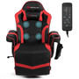 Ergonomic High Back Massage Gaming Chair With Pillow-Red (HW63196RE)