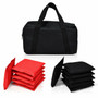 12 Beanbag Black And Red Weather Resistant Bags (SP36966)