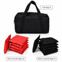 12 Beanbag Black And Red Weather Resistant Bags (SP36966)