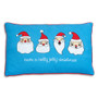 Four Santas Lumbar Pillow