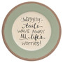 CWI Happiness Is A Dog And A Drink Plate (Pack Of 2) "G35462"