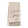CWI Start Each Day With A Grateful Heart Dish Towel "G54046"