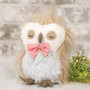 CWI Stuffed Owl With Bowtie "GADC2834"