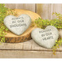CWI Hearts & Thoughts Cement Heart Memorial (Pack Of 2) "GST0285"