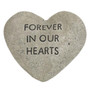 CWI Hearts & Thoughts Cement Heart Memorial (Pack Of 2) "GST0285"