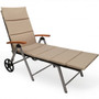 Outdoor Chaise Lounge Chair Rattan Lounger Recliner Chair (HW63221BN)