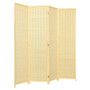 6 Ft 4 Panel Portable Folding Room Divider Screen-Natural (HW67710NA)