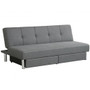 Convertible Futon Sofa Bed Adjustable Couch Sleeper With Two Drawers Grey (HV10007)