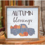 Autumn Blessings Pumpkin Truck Distressed Frame G35526