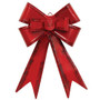 Distressed Red Metal Hanging Gift Bow G70095