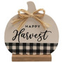 Happy Harvest Buffalo Check & White Pumpkin G91019