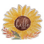 *Hello Fall Chunky Watercolor Sunflower Sitter G91033 By CWI Gifts
