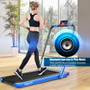 2-In-1 Folding Treadmill With Rc Bluetooth Speaker Led Display-Blue "SP37513NY"