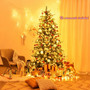 7.5 Ft Pre-Lit Aspen Fir Hinged Artificial Christmas Tree With 700 Led Lights "CM22819"