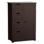 Standing Indoor Wooden Cabinet With 4 Drawers-Brown "HW65930CF"