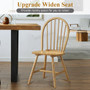 Set Of 2 Vintage Windsor Wood Chair With Spindle Back For Dining Room "KC52810"