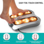 Shiatsu Heated Electric Kneading Foot And Back Massager-Silver "HW66863SL"