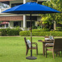 22Lbs Patio Resin Umbrella Base With Wicker Style For Outdoor Use "OP70849"