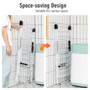 2-Level Foldable Clothes Drying With Height-Adjustable Gullwing "HW67777"