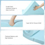 4" Gel Injection Memory Foam Mattress Top Ventilated Mattress Double Bed-King Size "HU10052-K"