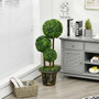 36'' Artificial Topiary Triple Ball Tree For Indoor And Outdoor "HW67074"