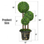 36'' Artificial Topiary Triple Ball Tree For Indoor And Outdoor "HW67074"