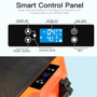 58 Quarts Car Refrigerator Portable Rv Freezer Dual Zone With Wheel-Orange "AX10001US-OR"