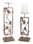 Owl Candle Holder (Set Of 2) 14.5", 19"H Metal 58035DS