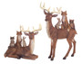 Deer W/Woodland Friends (Set Of 2) 6.25"H,10"H Polystone 61107DS