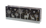 Deer And Tree Table Piece With Timer 12.75"L X 4.75"H Glass 76952DS