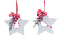 Star Cut-Out Ornament (Set Of 12) 4.5"H Ceramic 81425DS