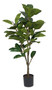 Potted Rubber Plant 57"H Polyester/Plastic 82028DS