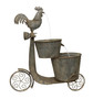 Chicken On Scooter Fountain 27.25"L X 31"H Iron 82173DS