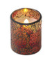 4 Inch Led Mosaic Candle - Glass/Wax/Plastic (Pack Of 6) 48712