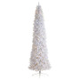 12' Slim White Artificial Christmas Tree With 1100 Warm White Led Lights And 3235 Bendable Branches (T3366)