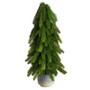 21" Christmas Pine Artificial Tree In Decorative Planter (T3370)
