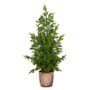 28" Cedar Pine "Natural Look" Artificial Tree In Decorative Planter (T3397)