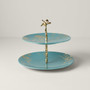 Sprig & Vine Dinnerware Tiered Server Turquoise (890740)