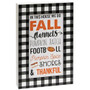 In This House We Do Fall Buffalo Check Layered Box Sign G35600