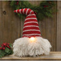 *Med Santa Gnome W/Led Light Nose GADC3022 By CWI Gifts