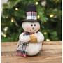 Crimson Top Hat Snowman With Tealight GDXQ13508