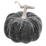 Gray Velvet Pumpkin 4" GISB28146